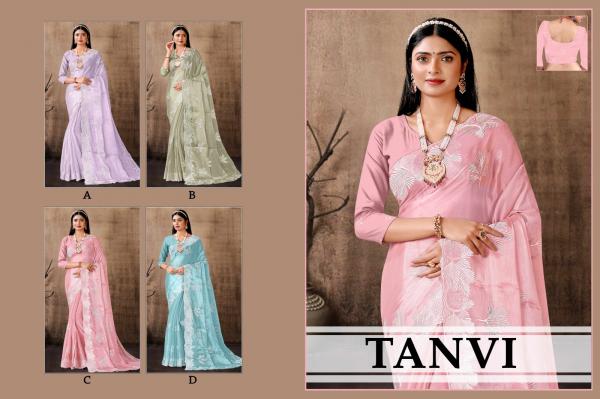 Ronisha Tanvi Festive Embroidery Work Saree Collection